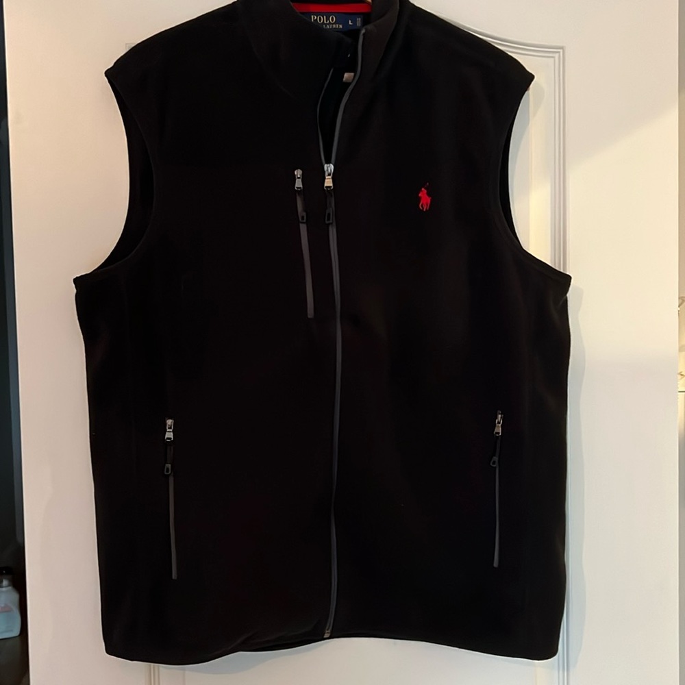Men’s Polo Ralph Lauren fleece Vest (Black)